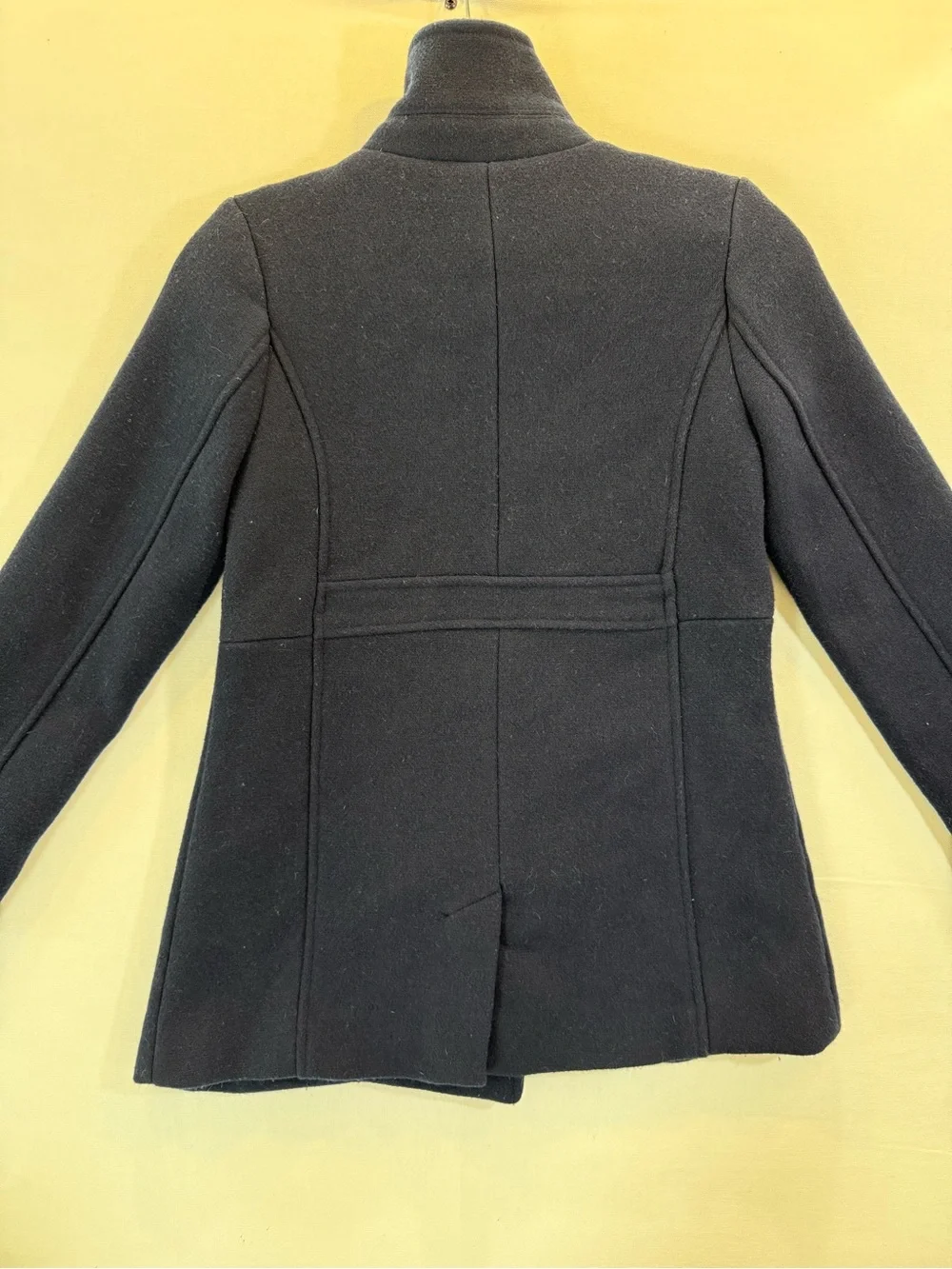 GAP Navy Double-Breasted Pea Coat with Gold Buttons